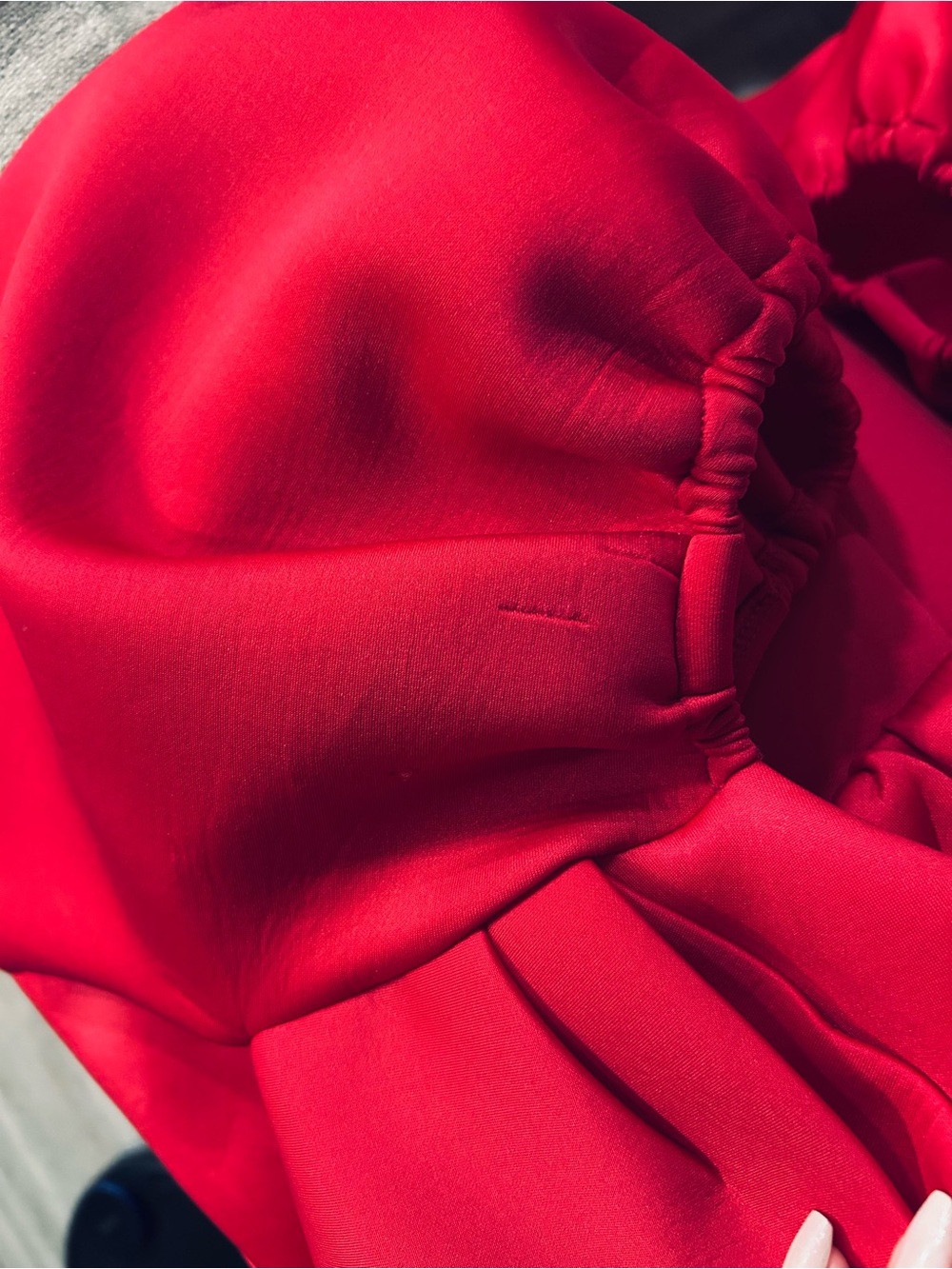 ASOS Fuschia Pink Puff-Sleeve Mini Dress - Picture 13 of 15